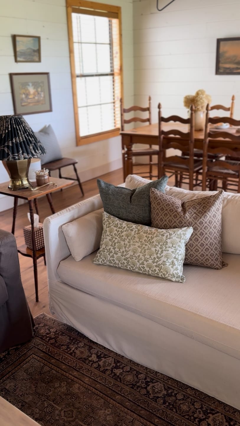 Customer photo review of Clem in Linen - 12x20"