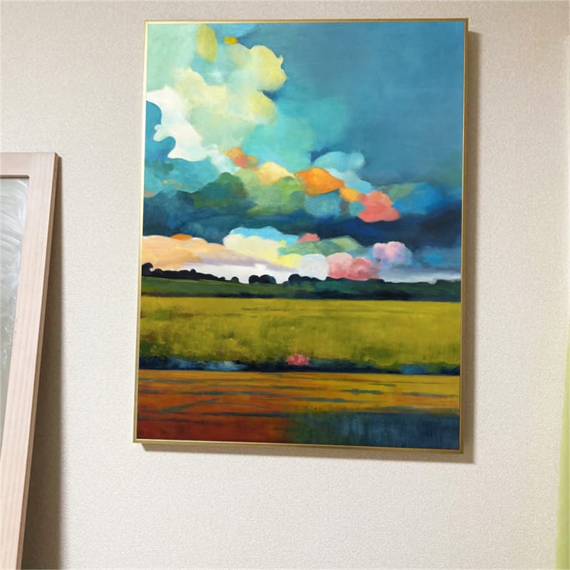 Customer photo review of Colorful Landscape Abstract Wall Art #AP006