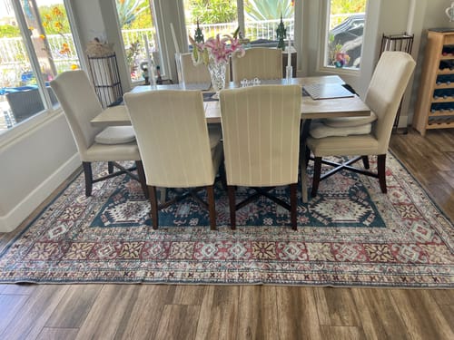 Customer photo review of Eloise Machine Washable in Navy Blue Rug