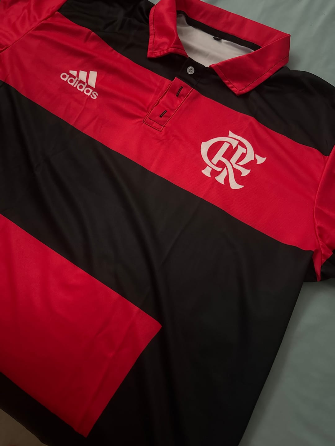 Customer photo review of Custom Request - CRF Flamengo - 30/11/23 Polo Shirt LT9