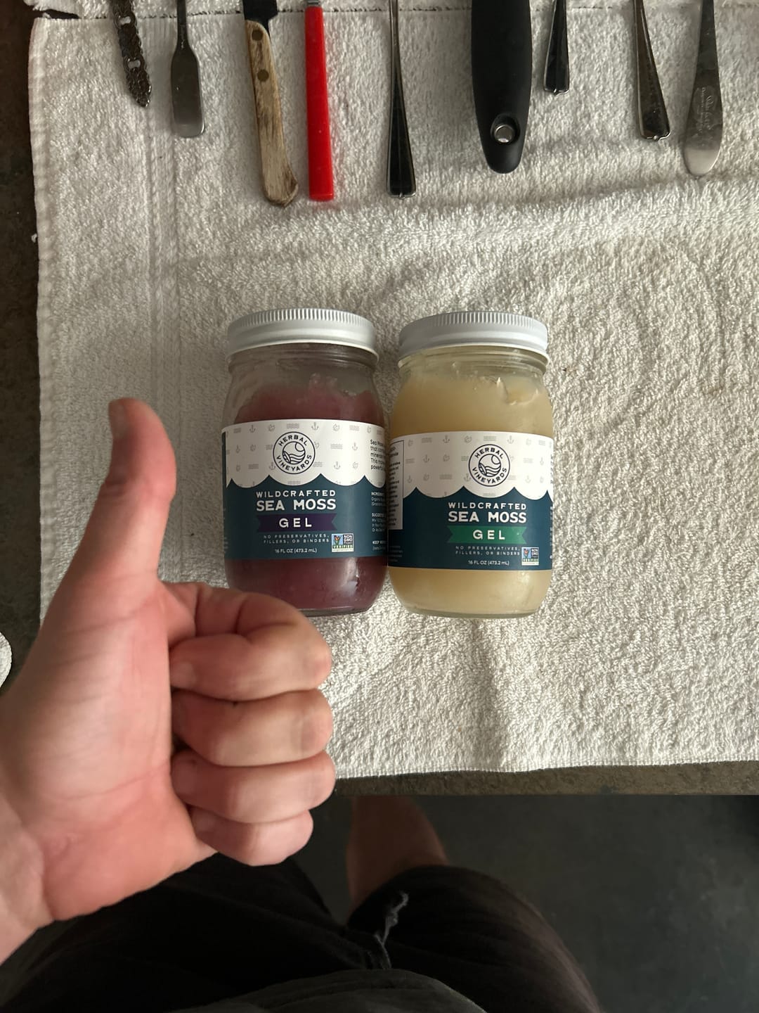Customer photo review of 60 Day Sea Moss Gel Dynamic Duo
