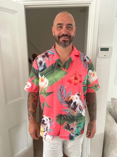 Customer photo review of Your photo - Personalised Hawaiian Shirt