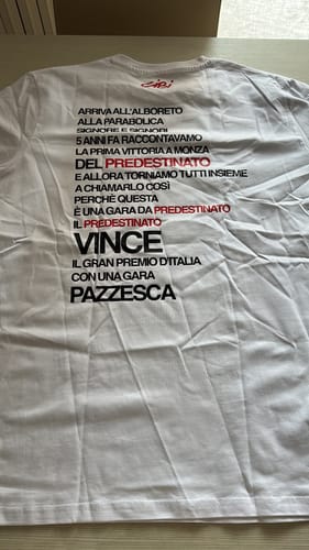 Mattia B. review of T-Shirt  UNA GARA DA PREDESTINATO image 1 out of 2