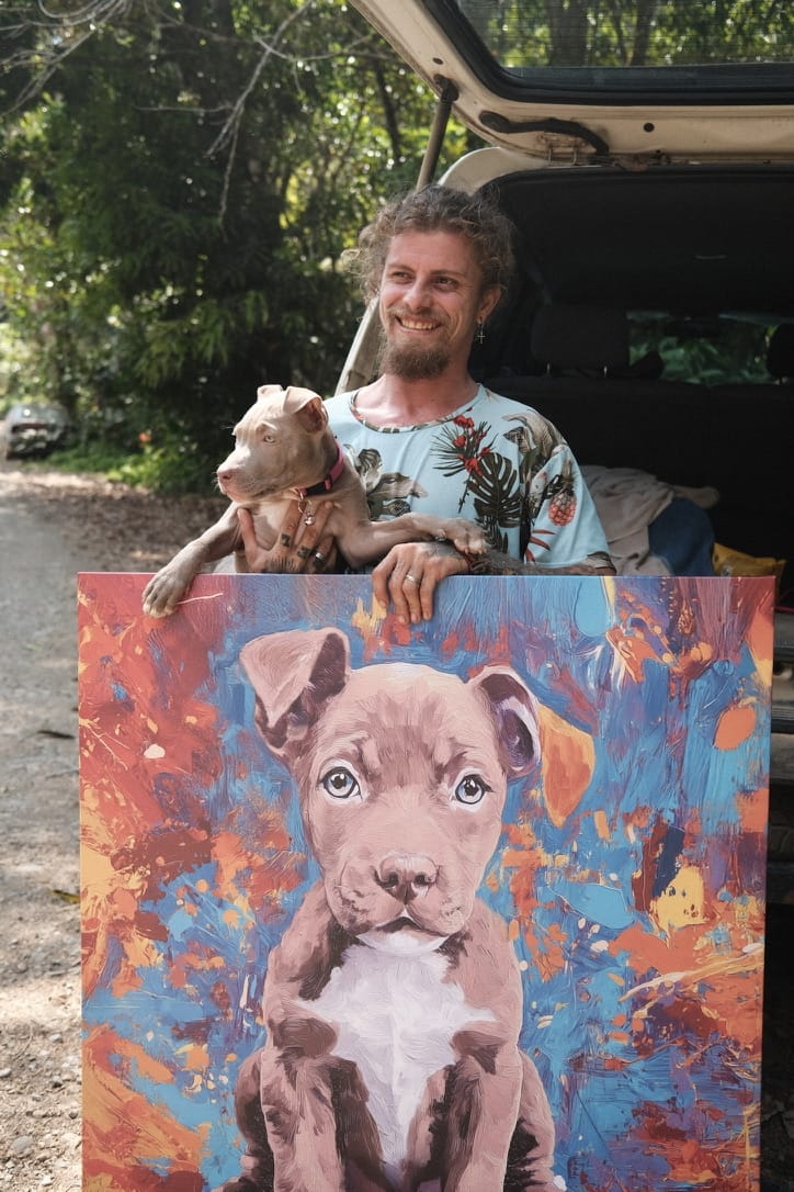 Customer photo review of Oil Masterpiece - Custom Pet Portrait
