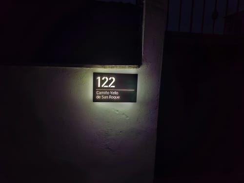 Customer photo review of Numero civico e testo luminoso modello Lux Horizontal