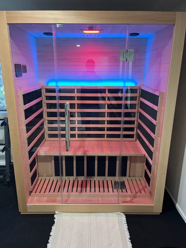 Customer photo review of 3 Person Far Infrared Sauna