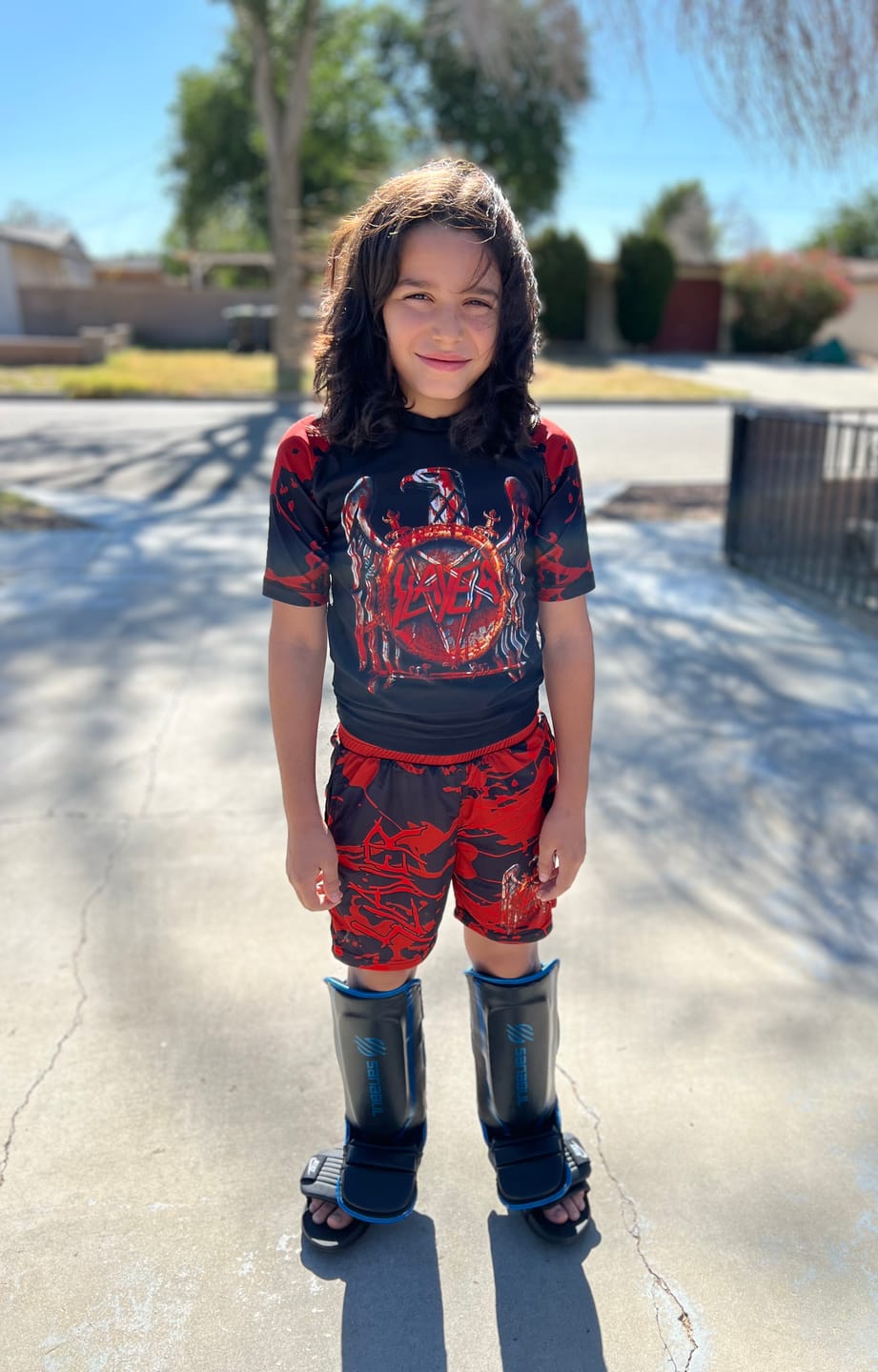 Customer photo review of The Slayer Premium Bjj Rash Guard For Men/Women