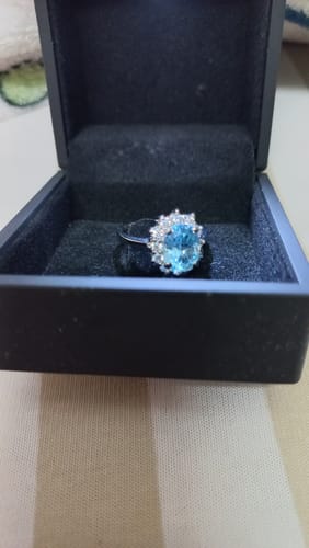 Customer photo review of THE LOVE AND AFFECTION OF TOPAZ STONE RING
