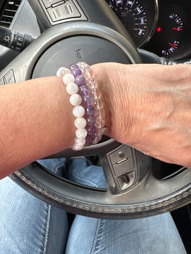Customer photo review of Clear Quartz Bracelet
