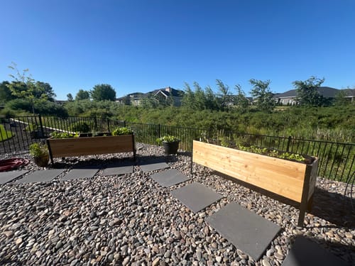 Customer photo review of Winter Covers for Raised Garden Beds