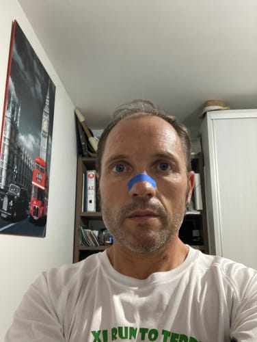 Customer photo review of Blue Nasal Strips