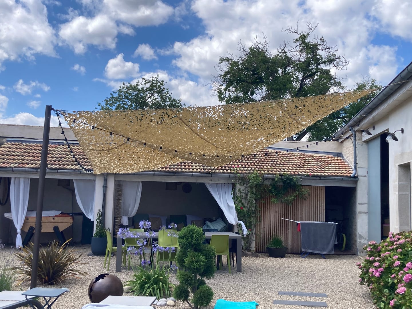 Customer photo review of Filet de camouflage triangulaire sable
