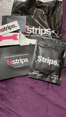Customer photo review of Black Nasal Strips