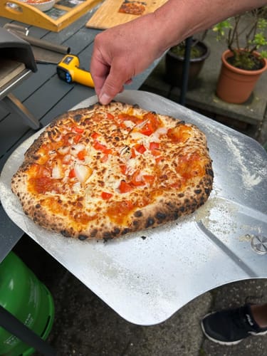 Customer photo review of Sourdough Pizza Dough Balls (Frozen)