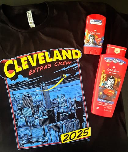 Customer photo review of Super Cleveland - Extras Crew T-shirt