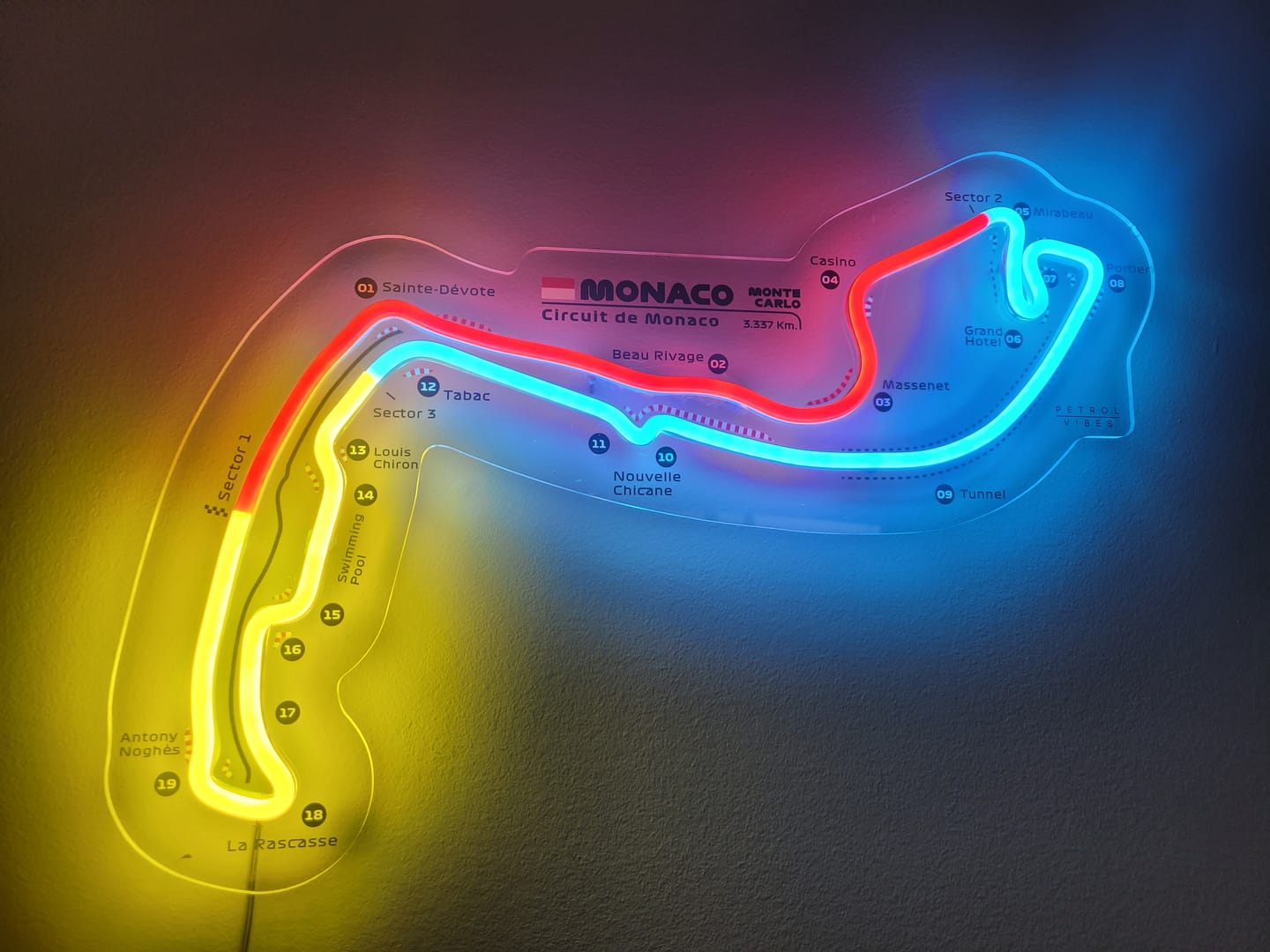 Customer photo review of Circuit De Monaco Neon Race Track