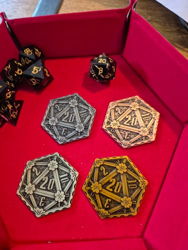Customer photo review of D20 Coin