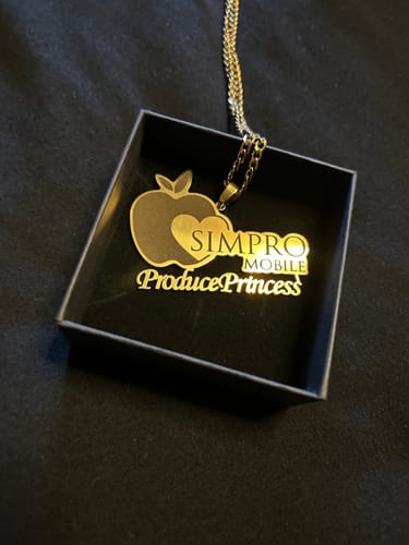 Deanna B. review of Custom Logo Engraved Photo Pendant Necklace image 1 out of 2