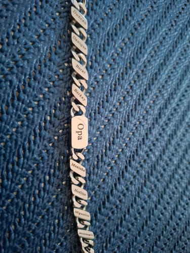 Customer photo review of Familieschakel Armband Voor Vaderdag