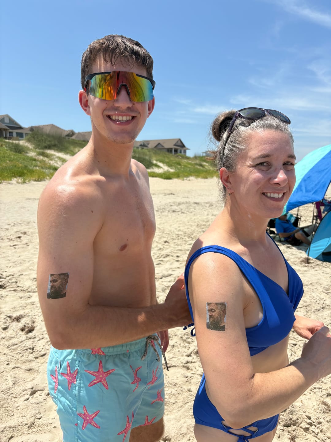 Customer photo review of Custom Photo Temporary Tattoo
