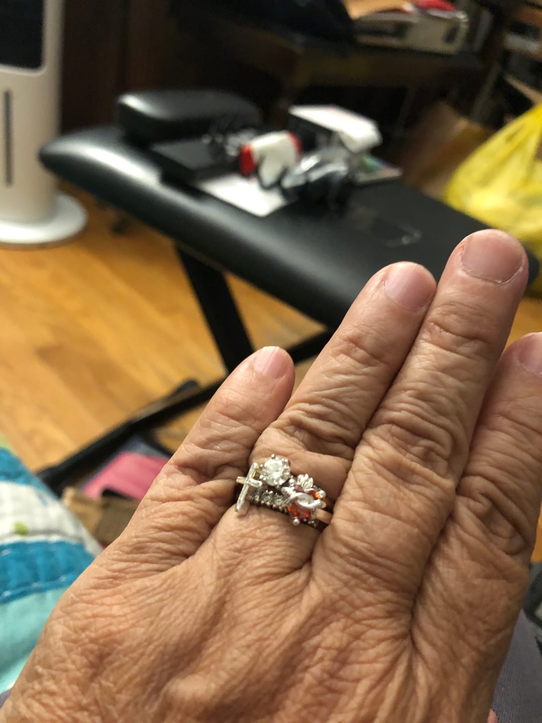 Customer photo review of Christianartworkshop Sacred Heart of Jesus Ring: With God All Things Are Possible