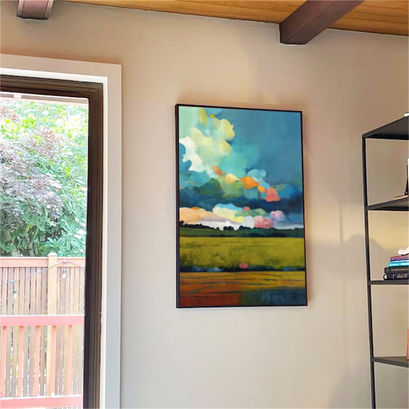 Customer photo review of Colorful Landscape Abstract Wall Art #AP006