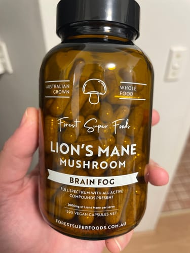 Customer photo review of Lions Mane Whole Mushroom Capsules