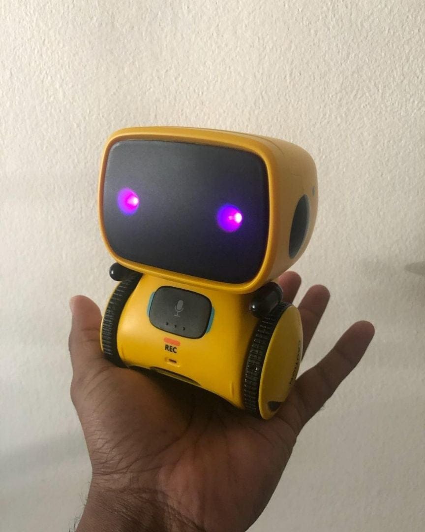 Customer photo review of Marvin the Robot Interactive Toy