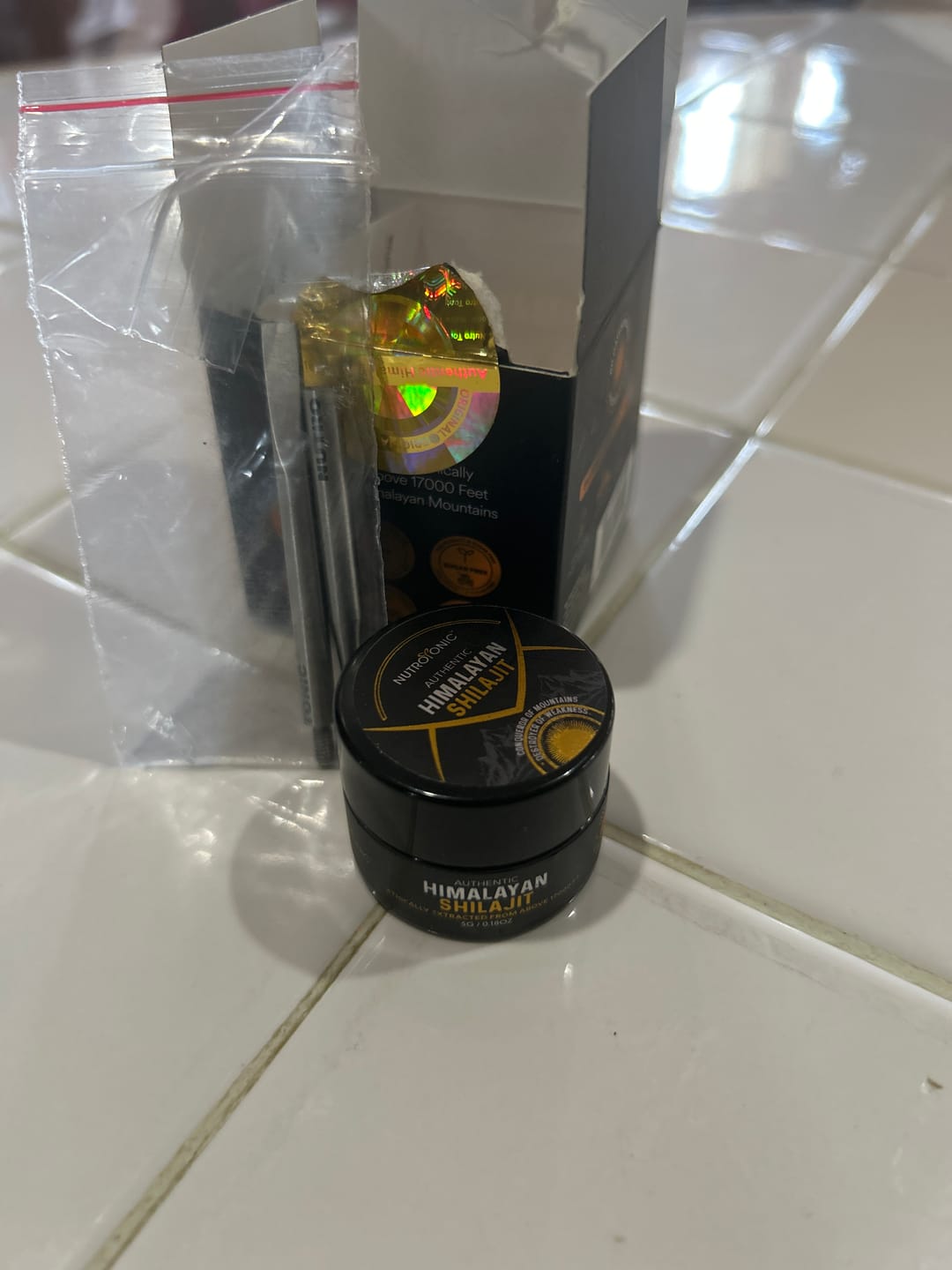 Customer photo review of Authentic Himalayan Shilajit® Resin
