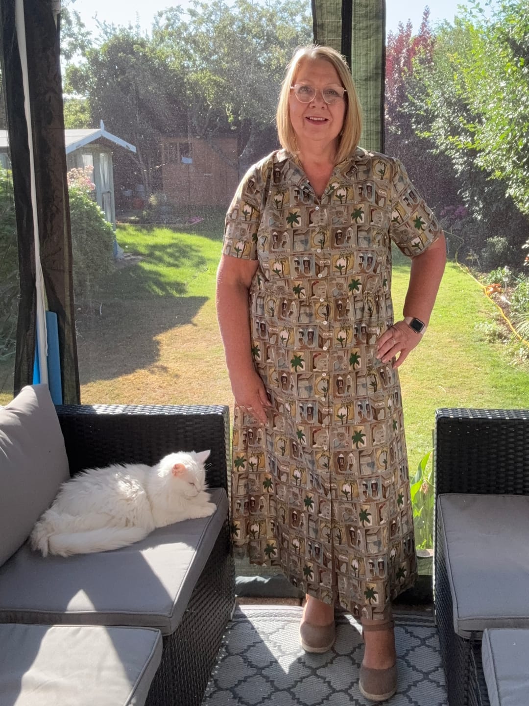 Customer photo review of Seaside Stroll Pima Cotton Lawn Fabric