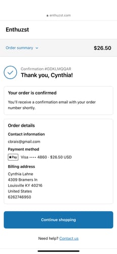 Customer photo review of ($25) QUICK ENTRY