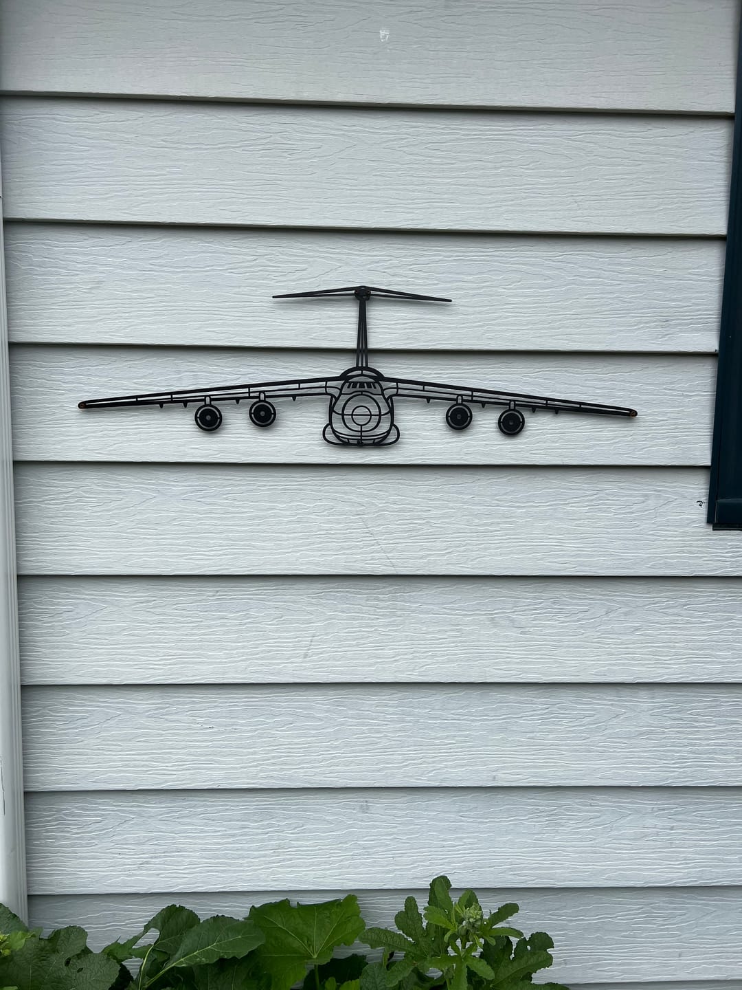 Customer photo review of C5 Galaxy Front Metal Aircraft Wall Art - NCP0037