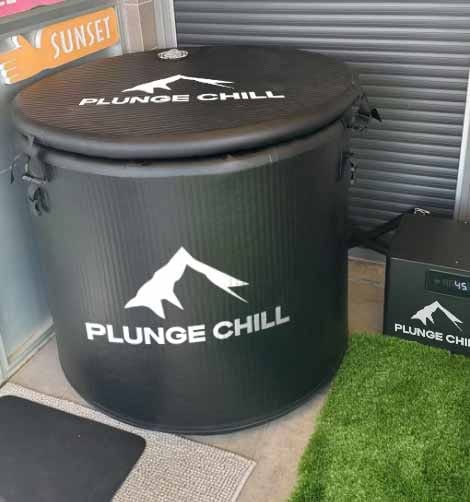 Customer photo review of Cold Plunge Chiller + Tub (XXL)