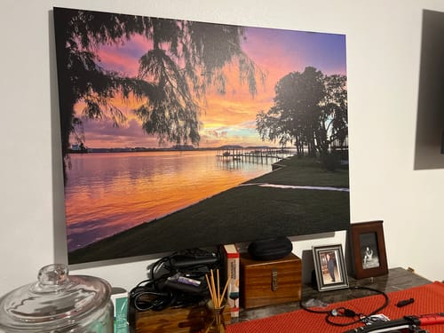 Customer photo review of Create Your Own Canvas Set - Landscape