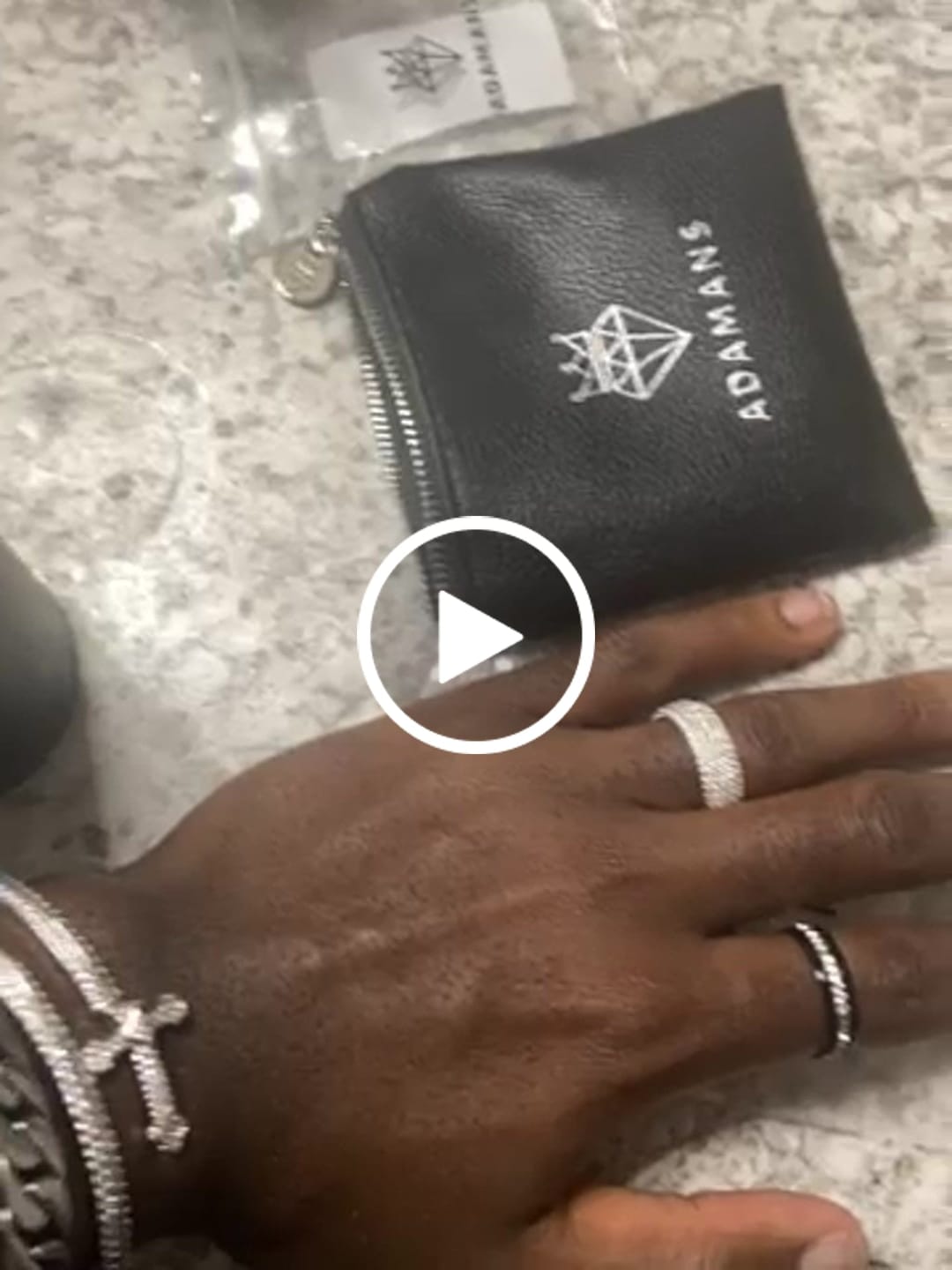 Customer video review of 5 Row Paved Ring - White Gold