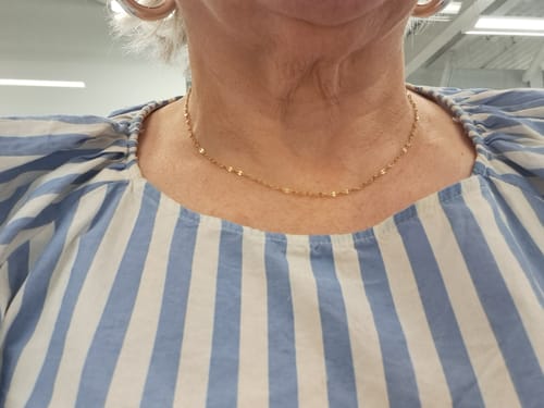 Customer photo review of Dainty Necklace