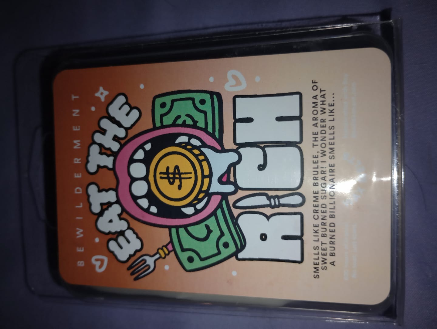 Customer photo review of Eat The Rich Wax Melts