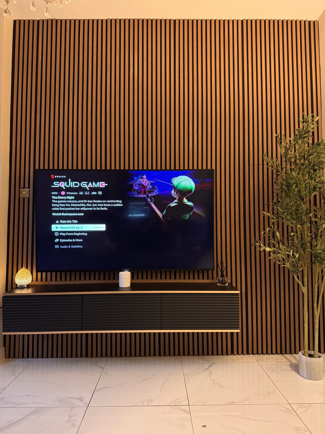 Customer photo review of Moro Floating TV Cabinet 175cm