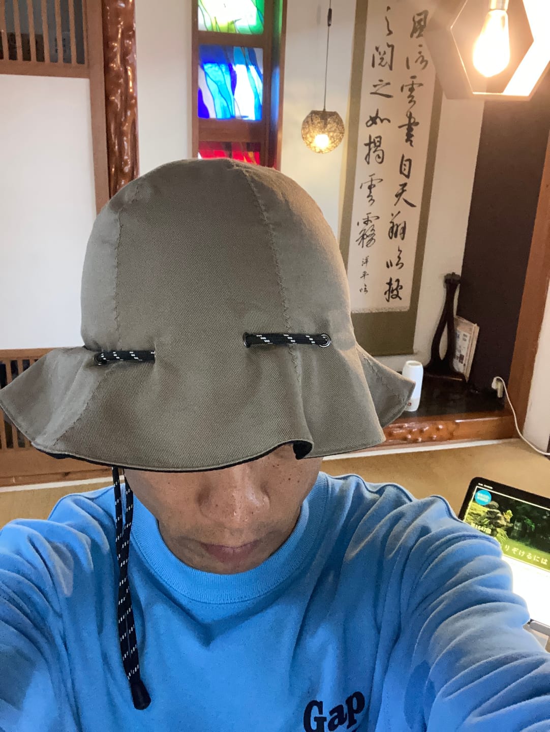 Customer photo review of リバーシブル仕様　機能バケットハット【ハット＆ウォレット両用】