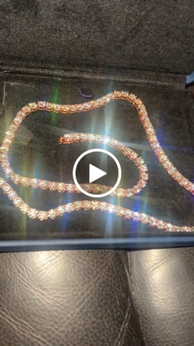 Customer video review of Moissanite Tennis Chain 14K Gold (ALL SIZES)