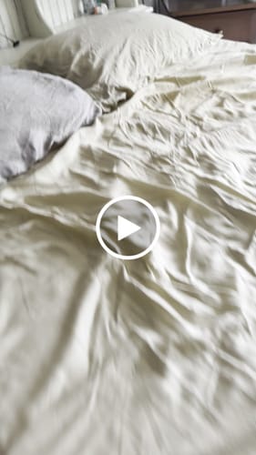 Customer video review of TENCEL Eucalyptus Cooling Bed Sheet Set