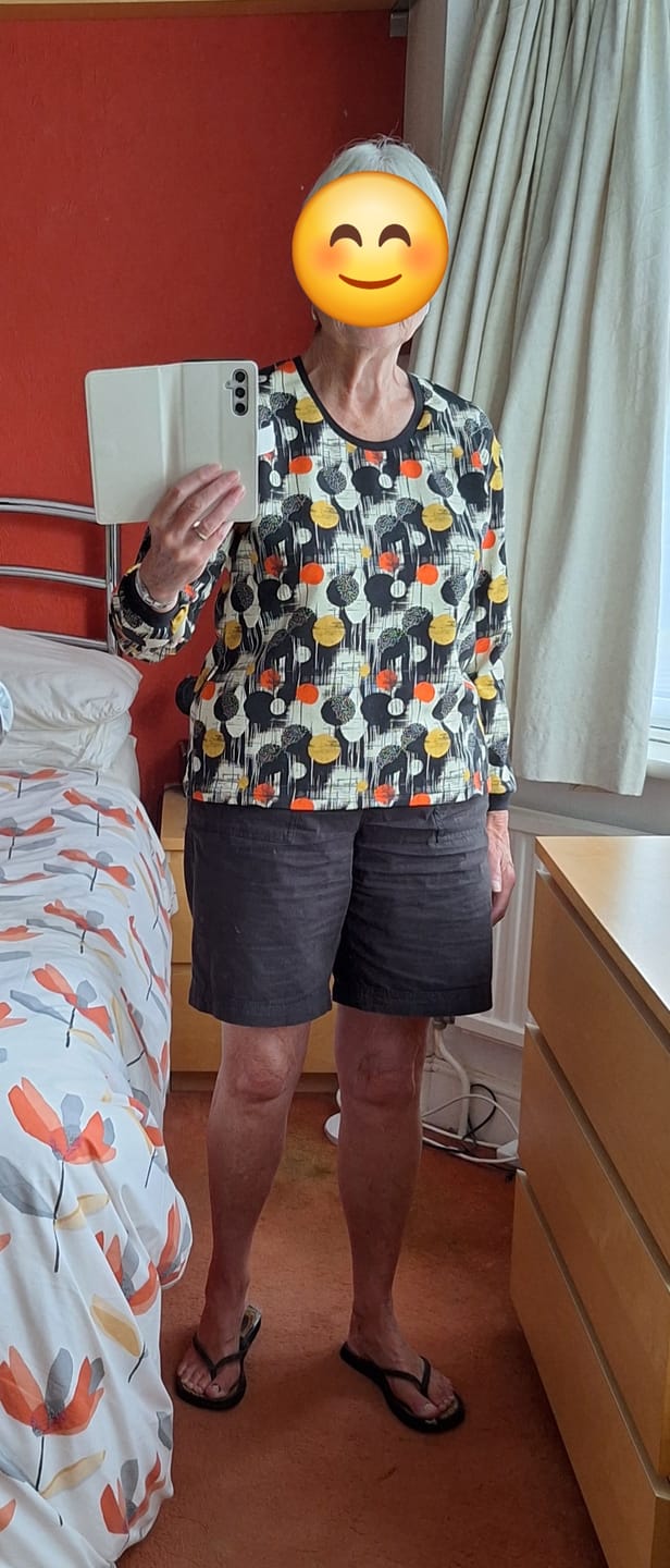 Customer photo review of Retro Rounds French Terry Fabric