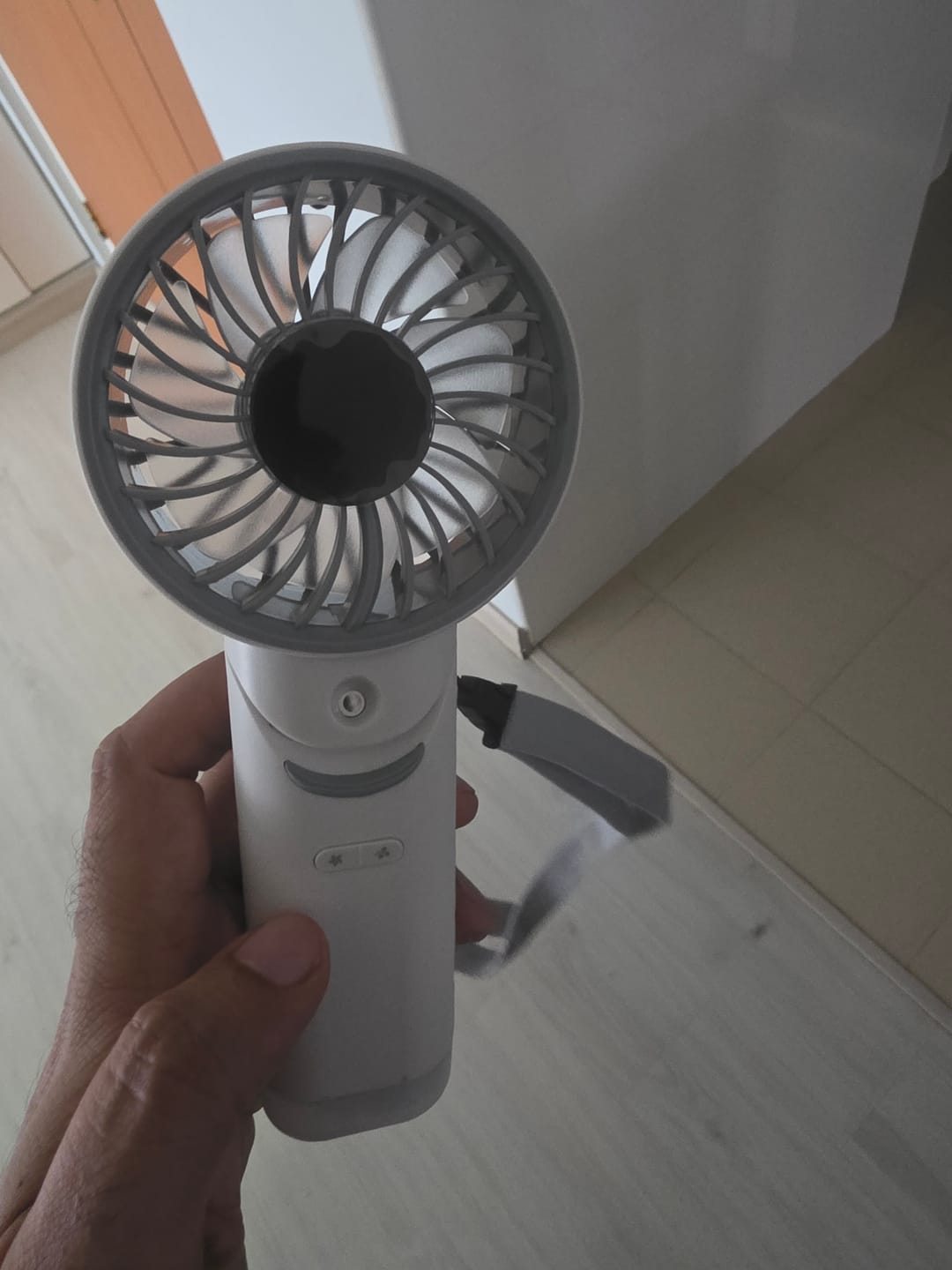 Customer photo review of izzCool 30 (White) - Foldable Air Conditioner Fan (3,500mAh)