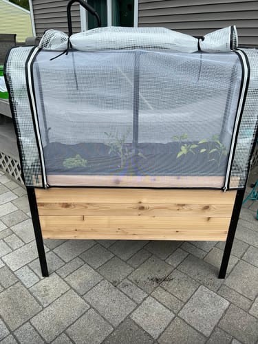 Customer photo review of 18" x 48" Raised Garden Bed - 30" TALL