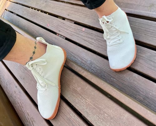 Customer photo review of Vaistoa Iloa Mid | Knitted Barefoot Sneakers