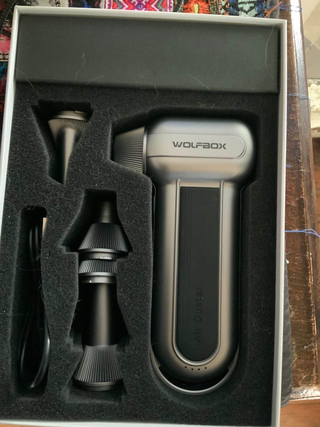 Customer photo review of Wolfbox Compressed Air Duster - Super Power Electric Air Duster