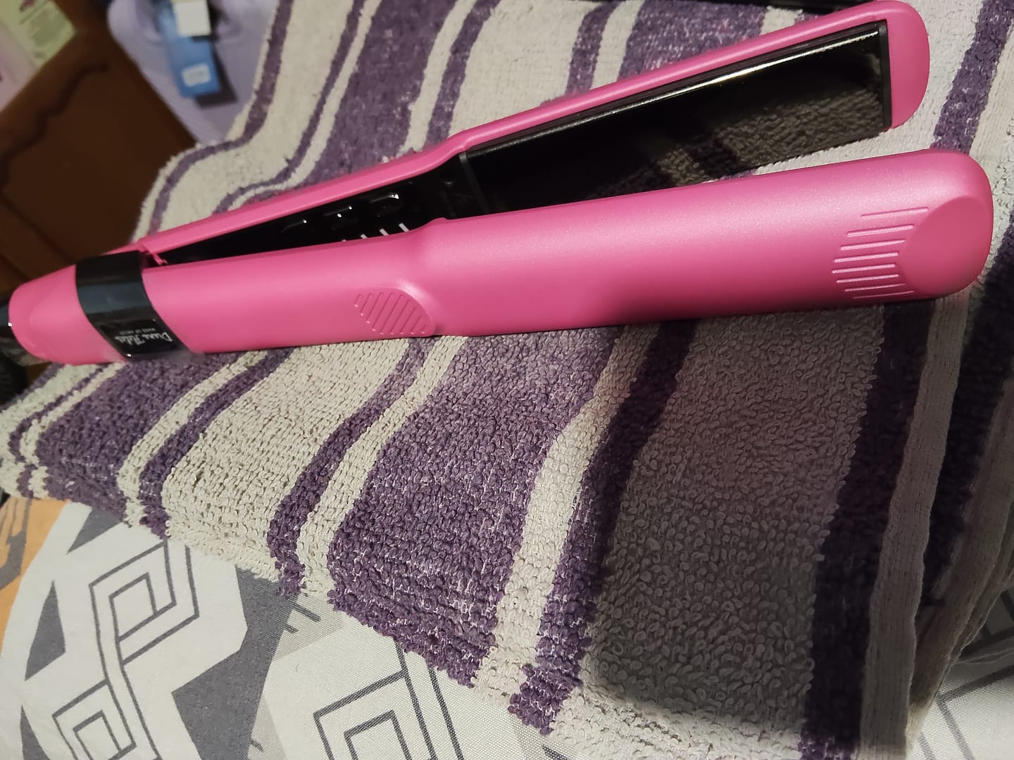 Customer photo review of Plancha Profesional Titanium con Tecnología Italiana Diana Fletes