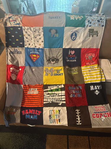 Customer photo review of Onesie Quilts