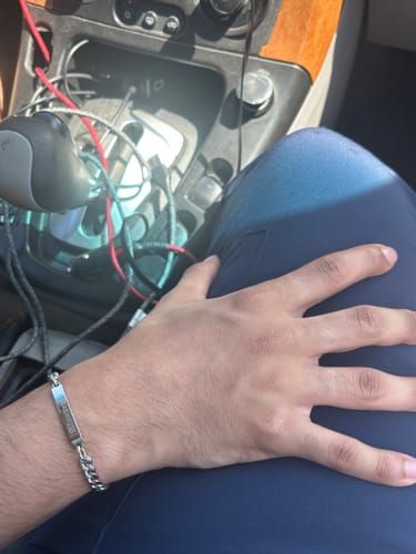 Customer photo review of 5mm Cuban Link ID Bracelet