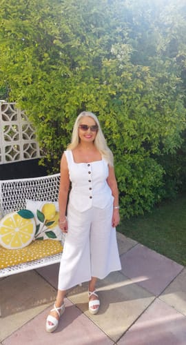 Customer photo review of Washed Linen Blend Fabric